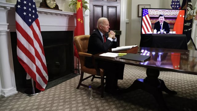 الرئيسان الصيني والأمريكي يجريان اتصالا هاتفيا