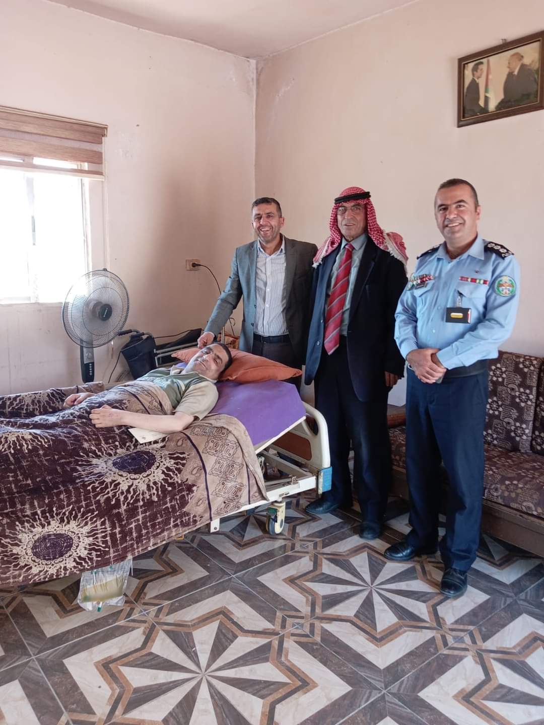 الهيئة الهاشمية للمصابين العسكريين تزور مصابين عسكريين في إربد وعجلون..صور
