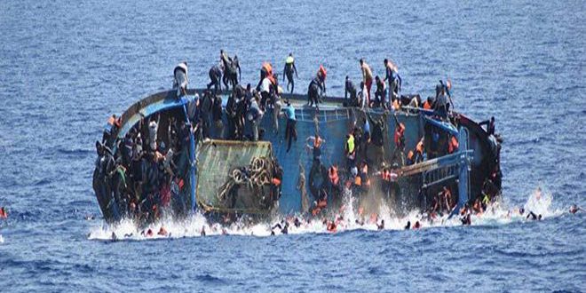 فقدان 45 مهاجرا إثر انقلاب قارب في البحر المتوسط