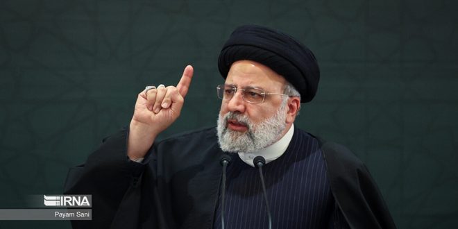 رئيسي: العملية العسكرية ضد “إسرائيل” حق دفاعي عن سيادة إيران