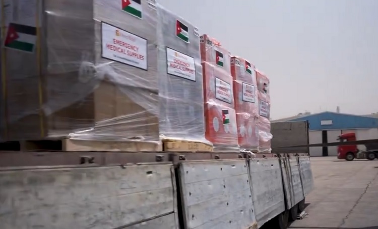 الهيئة الخيرية الأردنية الهاشمية ترسل طائرة مساعدات طبية إلى غزة