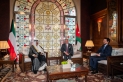 الملك وأمير دولة الكويت يؤكدان اعتزازهما بمستوى العلاقات الأخوية التاريخية الراسخة بين البلدين