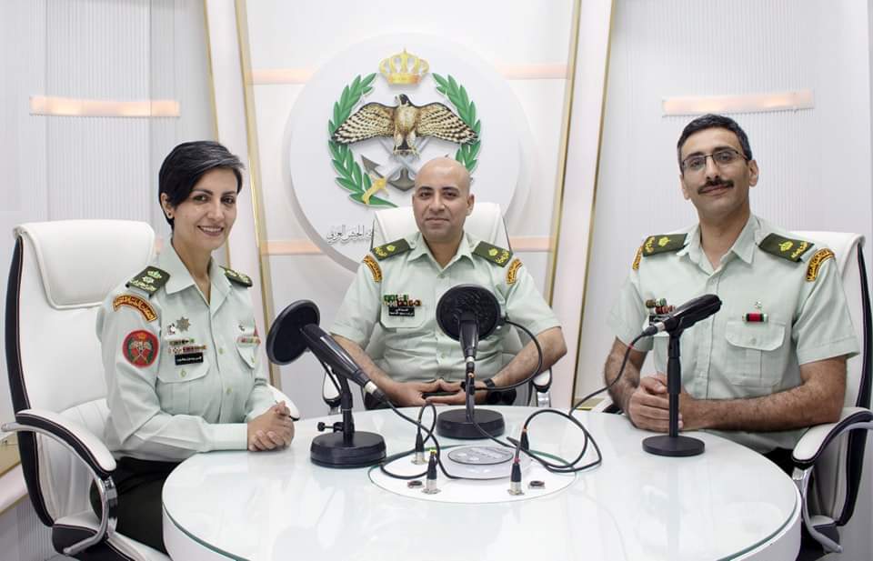 اذاعة الجيش العربي تستضيف الرائد الرشايده والرائد الدعجة