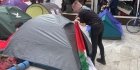 مظاهرة طلابية أمام جامعة تورينو الإيطالية تضامناً مع فلسطين