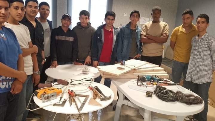 دورة تدريبية حول المشغولات الخشبية وصيانة الأثاث في مركز شباب وشابات غرب إربد