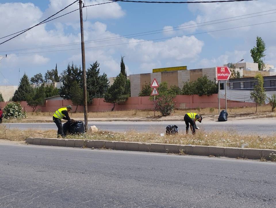 7 مجالس خدمات مشتركة تنفيذ حملة نظافة عامة في بعض مناطق قصبة إربد
