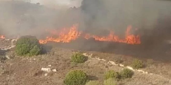 العدو الإسرائيلي يجدد اعتداءاته على قرى وبلدات الجنوب اللبناني ويشعل النيران بأحراجها