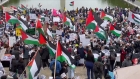 آلاف المؤيدين للشعب الفلسطيني يتظاهرون في واشنطن