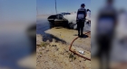 حريق يلتهم مركبة أمام جامعة الحسين في معان