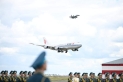 طائرات مقاتلة كازاخستانية ترافق طائرة الرئيس الصيني لدى وصولها إلى كازاخستان
