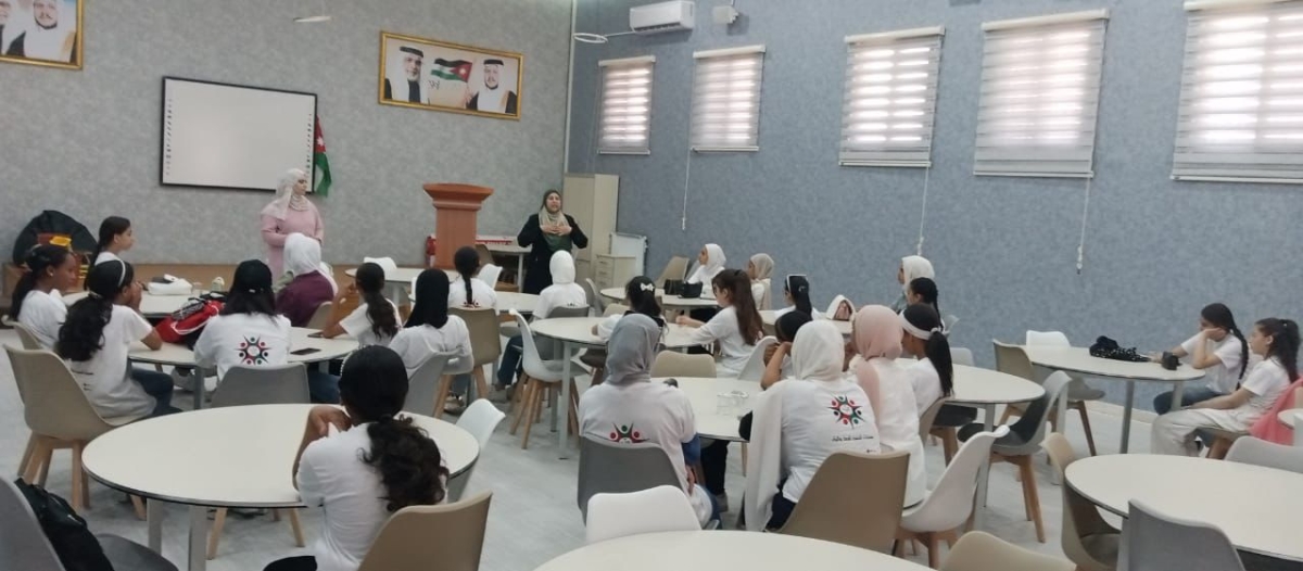 إنطلاق فعاليات معسكر  النشاط الرياضي والبدني في مركز شابات القويسمة