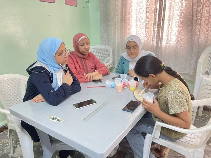 دورة الرسم على الخشب في مركز شابات الرمثا