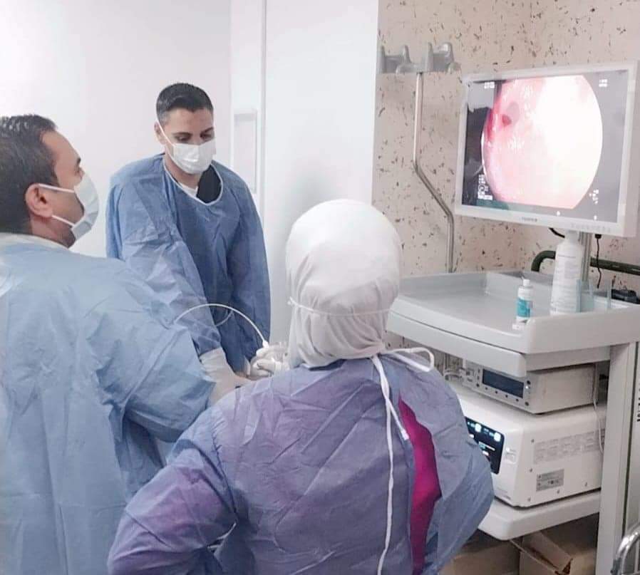 اجراء عدد من عمليات تنظير الجهاز الهظمي في مستشفى الامير علي بن الحسين العسكري.