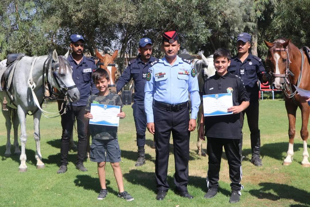 الجبور يرعى  تخريج دورة الفروسية التأسيسية 2” لابناء العاملين والمتقاعدين لعام (2024) .