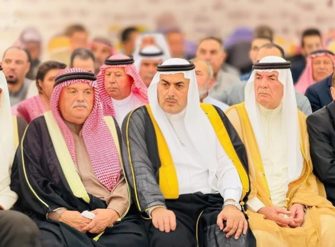 جاهة قبيلة بني حسن الى ديوان عشيرة النادي في مدينة الرمثا