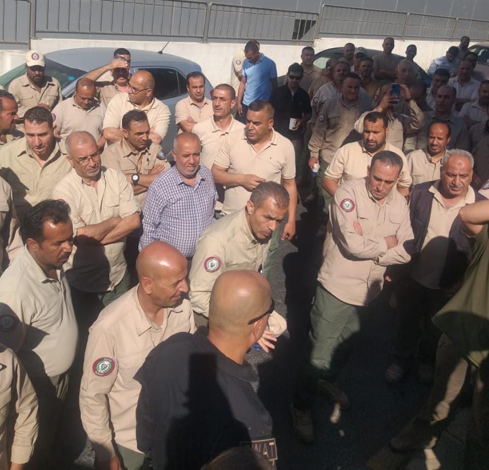 احتجاجات موظفي شركة أمن وحماية في عمان ضد قرار تسريحهم ... والشركة ترد...صور