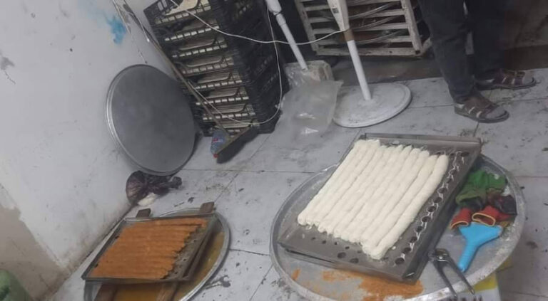 ضبط وإتلاف 300 كغم حلويات غير صالحة للاستهلاك بالرصيفة