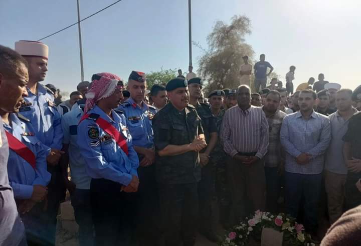 العقيد الدعجة يشارك في تشييع جثمان الرقيب محمد عبدالكريم العشوش