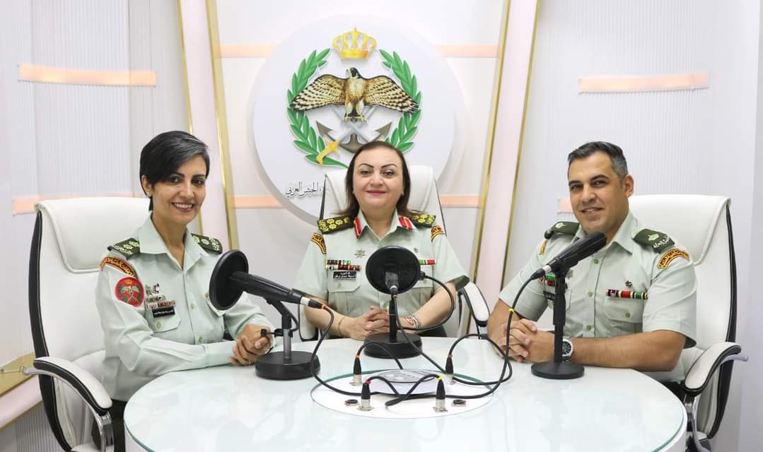 إذاعة الجيش العربي تستضيف العميد الطبيب اُسيله نبيل برقان