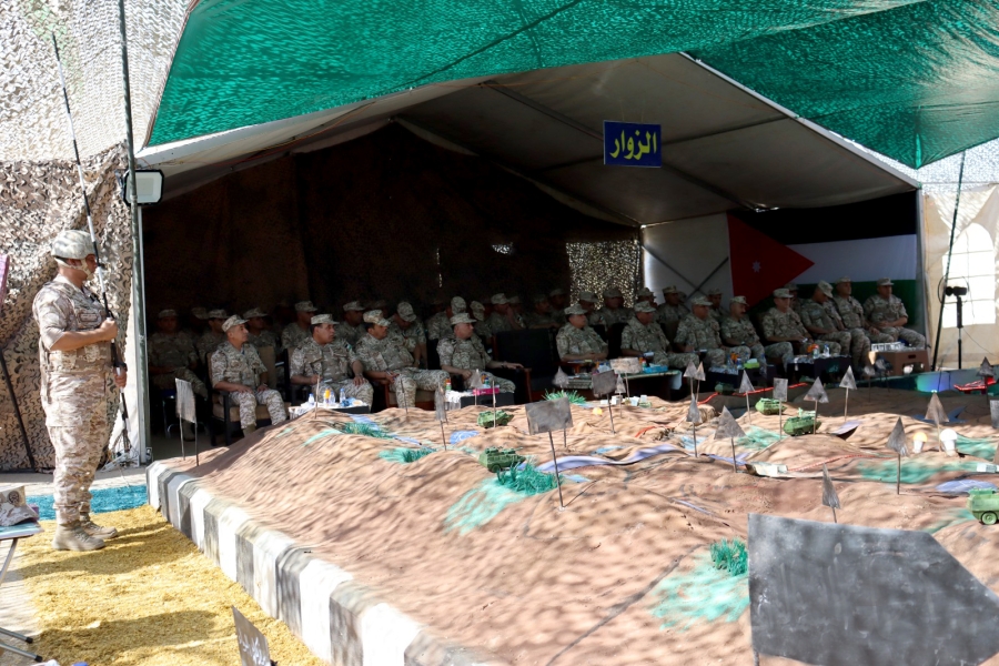 اختتام التمرين التعبوي (السد المنيع) في لواء الشهيد الملك عبد الله الأول الآلي ٩٠ (صور)