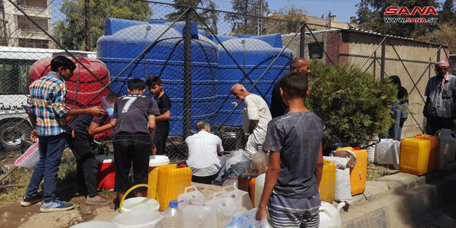 Even drinking water#44; US backed QSD militia prevents it from the residents through its siege imposed on Hasaka