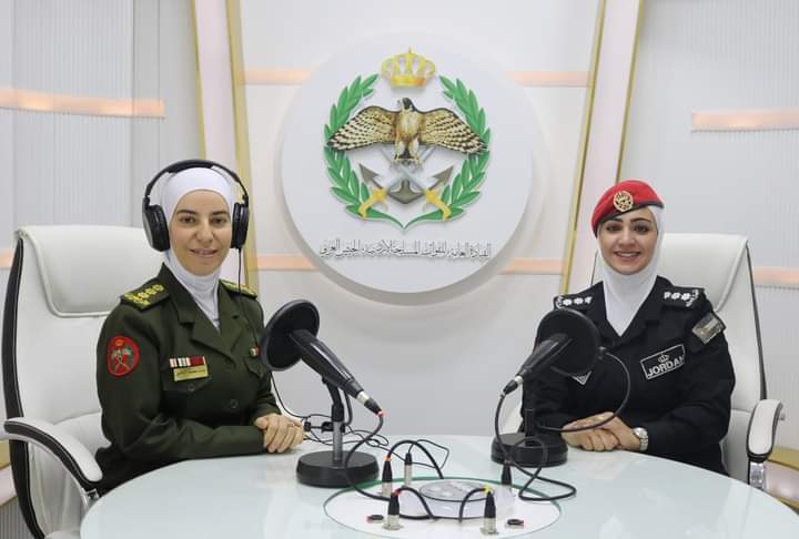 اذاعة الجيش العربي تستضيف النقيب شهد منذر الصلاحين