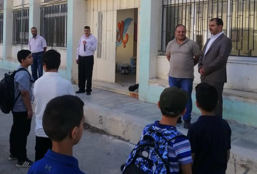 السكارنة يتفقد مدارس لواء الجيزة مع بدء العام الدراسي الجديد