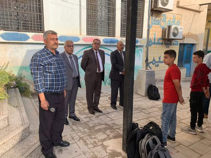 الخصاونة يتفقد سير العملية التعليمية في مدارس لواء الوسطية