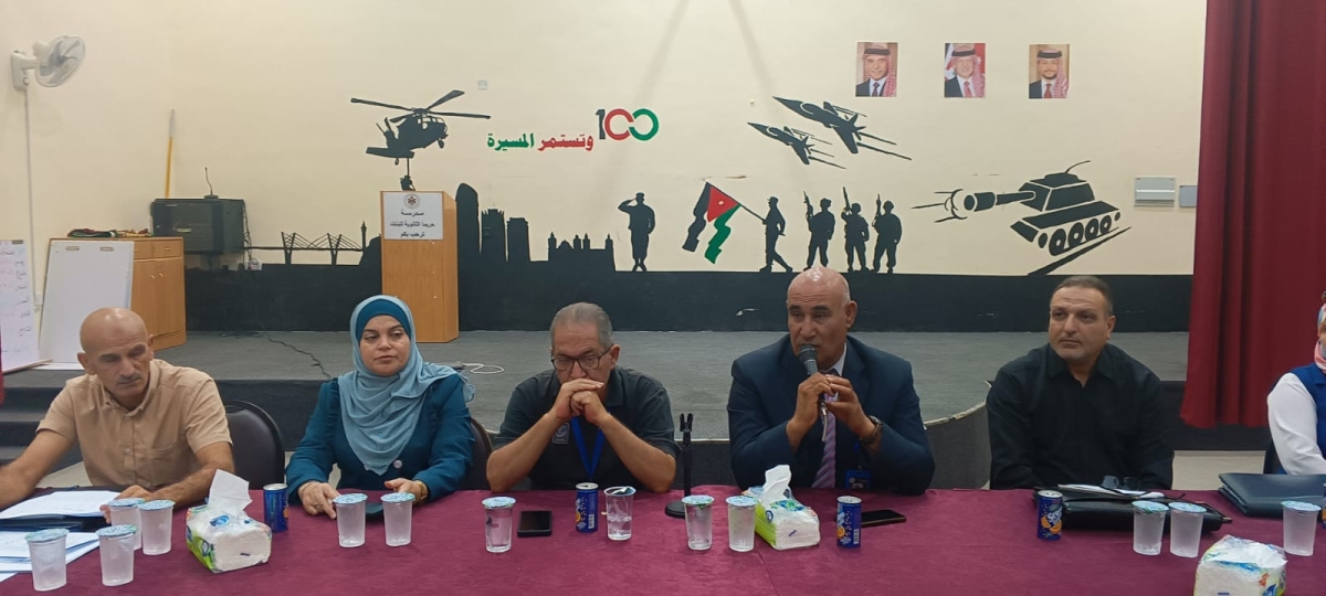 النجادات يترأس اجتماعاً لمعلمي ومعلمات التربية الرياضية في تربية بني كنانة