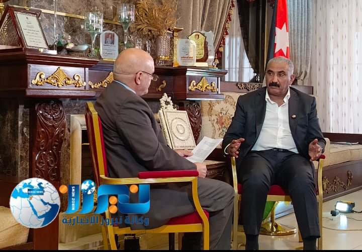 نيروز الإخبارية تجري حوار موسع مع المرشح تيسير أبو عرابي العدوان في الدائرة الثالثة قائمة المستقبل 7.