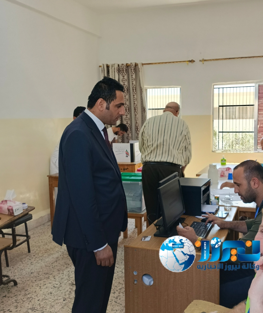 نيروز   ترصد بعدستها  سير العملية الانتخابية في مركز فرز و اقتراع  مدرسة حور الثانوية الشاملة  للبنين   صور