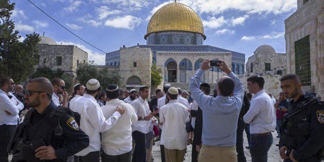 Dozens of settlers storm AlAqsa