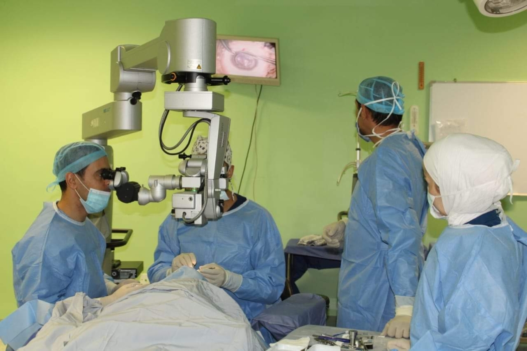 زراعة قرنية في مستشفى الأميرة هيا بنت الحسين العسكري...