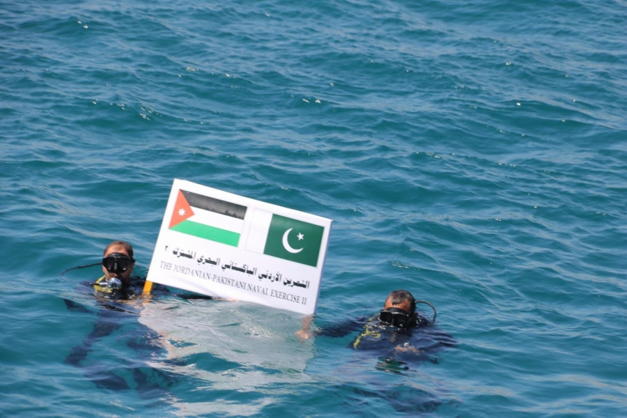 القوة البحرية والزوارق الملكية تنفذ تمريناً مشتركاً مع الجانب الباكستاني