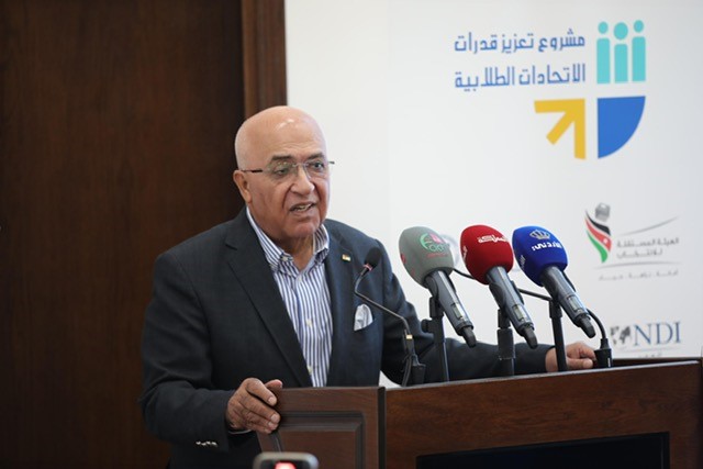 رئيس المستقلة للانتخاب يرعى إشهار مشروع تعزيز قدرات الاتحادات الطلابية