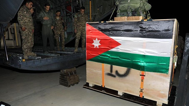 Jordan Armed Forces drop aid in southern Gaza