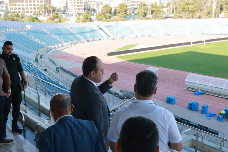 بالصور...وزير الشباب يتفقد جاهزية ستاد عمان الدولي قبل مباراة الأردن وكوريا الجنوبية