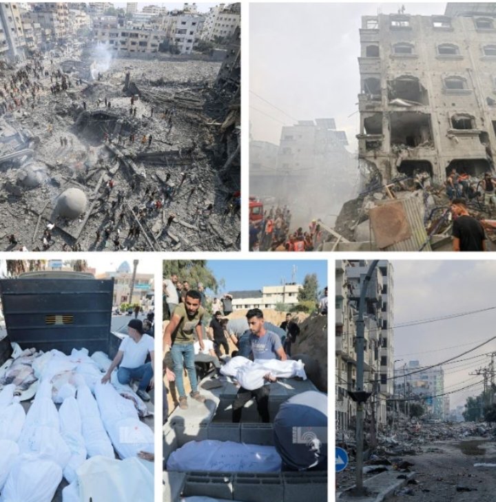 Death Toll from Israeli Strikes on Gaza at 42#44;010