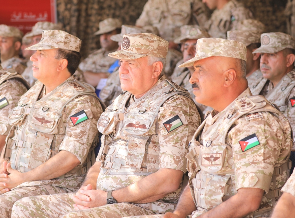 اللواء الركن الحنيطي يتابع مجريات التمرين التعبوي وثبة الأسد ويتفقد مركز القيادة والسيطرة الثاني