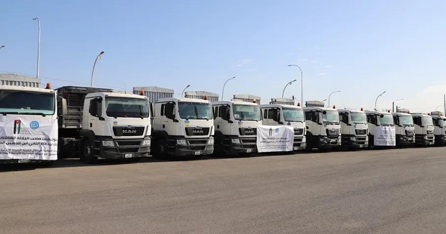 105 شاحنة مساعدات عبرت إلى غزة هذا الأسبوع