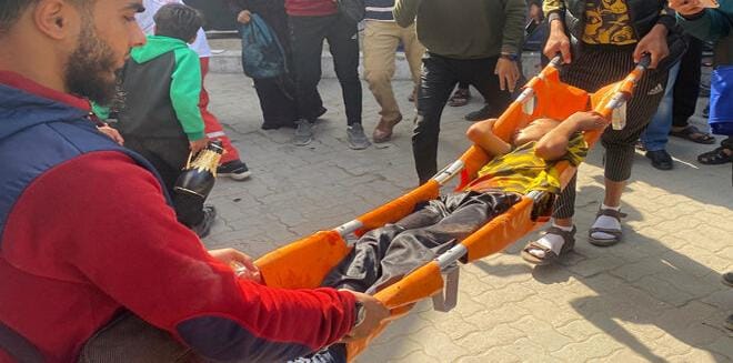 One martyr#44; a number of wounded in Israeli bombing of Nuseirat camp