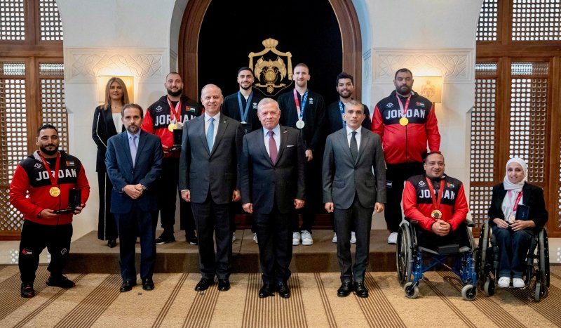 الملك يكرم لاعبين أردنيين حصلوا على ميداليات بمنافسات أولمبية وبارالمبيةـصور