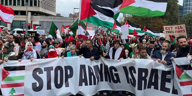 Worldwide protests condemning Israeli aggression on the Gaza Strip#44; Lebanon