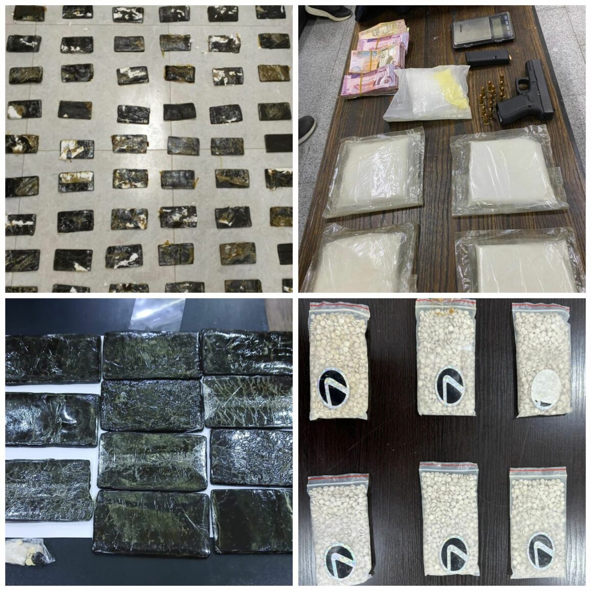 مكافحة المخدرات تتعامل مع 11 قضية وتلقي القبض على 23 تاجرا ومروجا