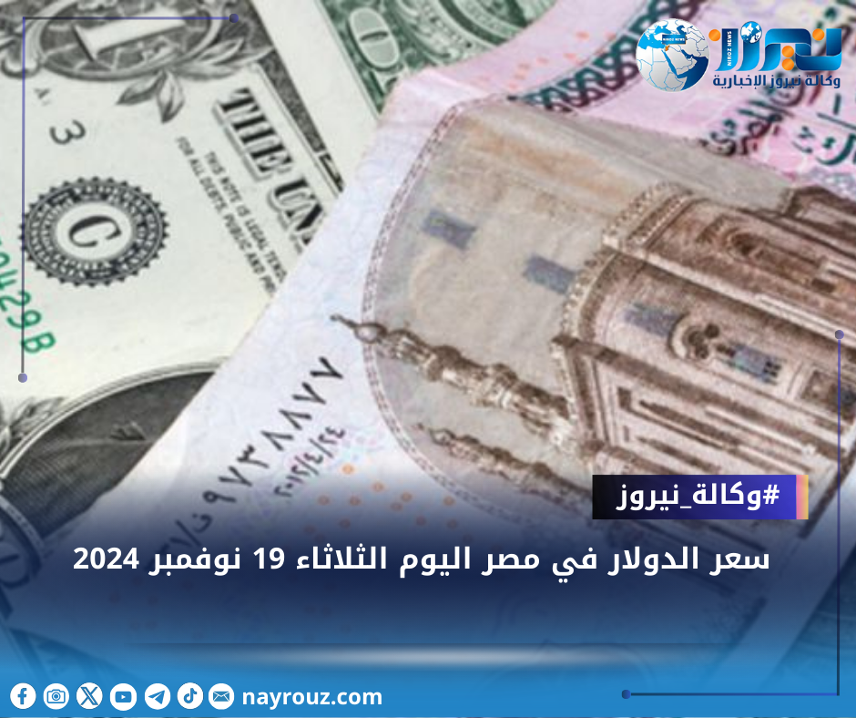 سعر الدولار اليوم في مصر الثلاثاء 19 نوفمبر 2024