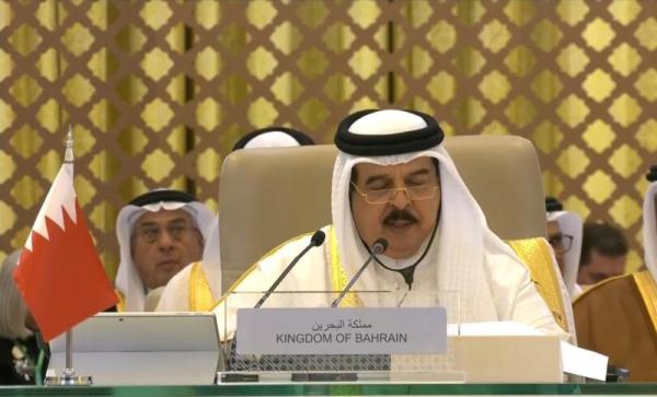 ملك البحرين يوجه رسالة إلى الشرع