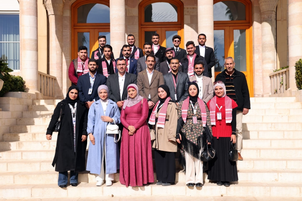نادي نشامى البوليتكنك كلية الهندسة التكنولوجية  يزور الديوان الملكي الهاشمي