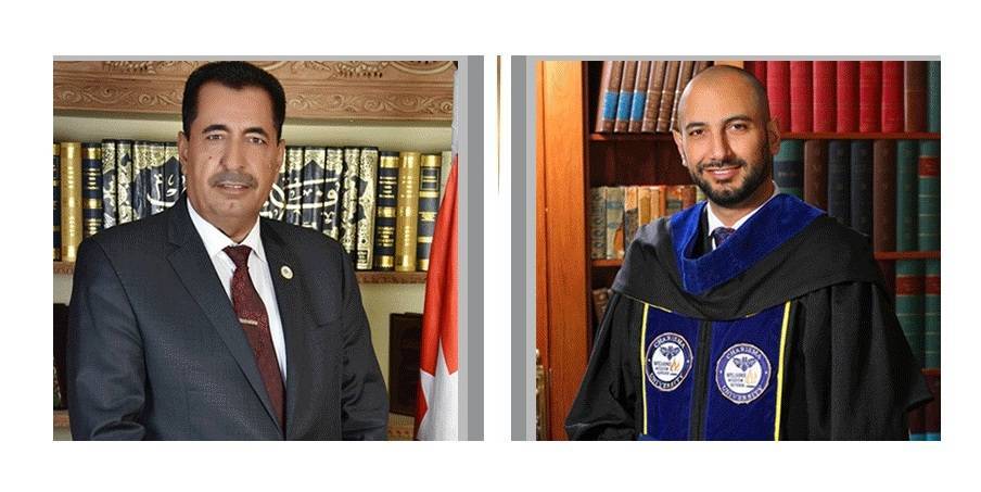 تهنئة وتبريك للدكتور شكري المراشدة بمناسبة حصول نجله الدكتور فراس على درجة الدكتوراه