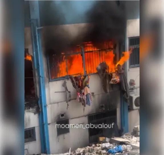 الأطفال يصرخون وسط النيران.. إسرائيل تقصف عيادة للأونروا في غزة و22 شهيدا بينهم أطفال