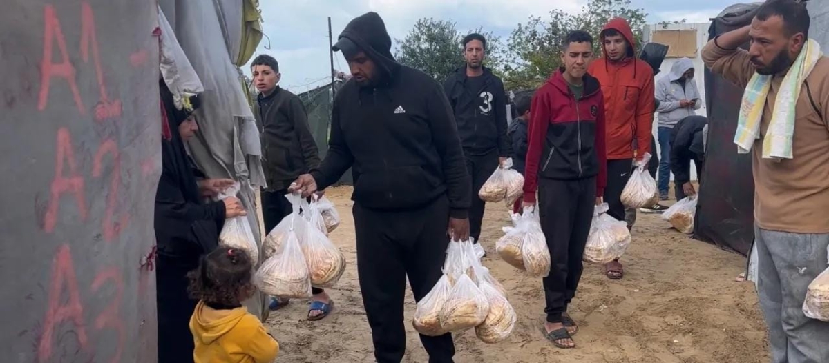 المخبز الأردني المتنقل المزود الوحيد حاليا للخبز في غزة